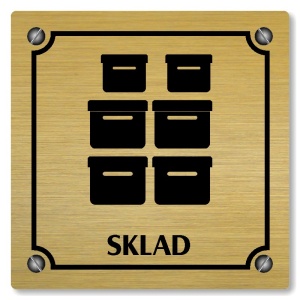 Sklad, 148x148mm, zlatá, Kansas